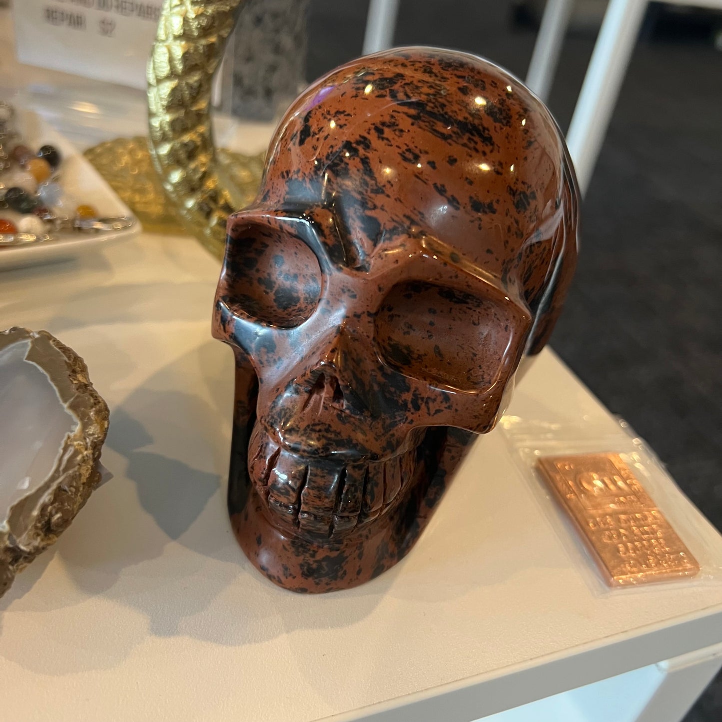 MAHOGONY OBSIDIAN XL SKULL