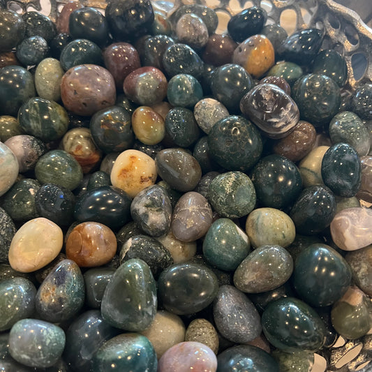 OCEAN JASPER TUMBLED PLUM