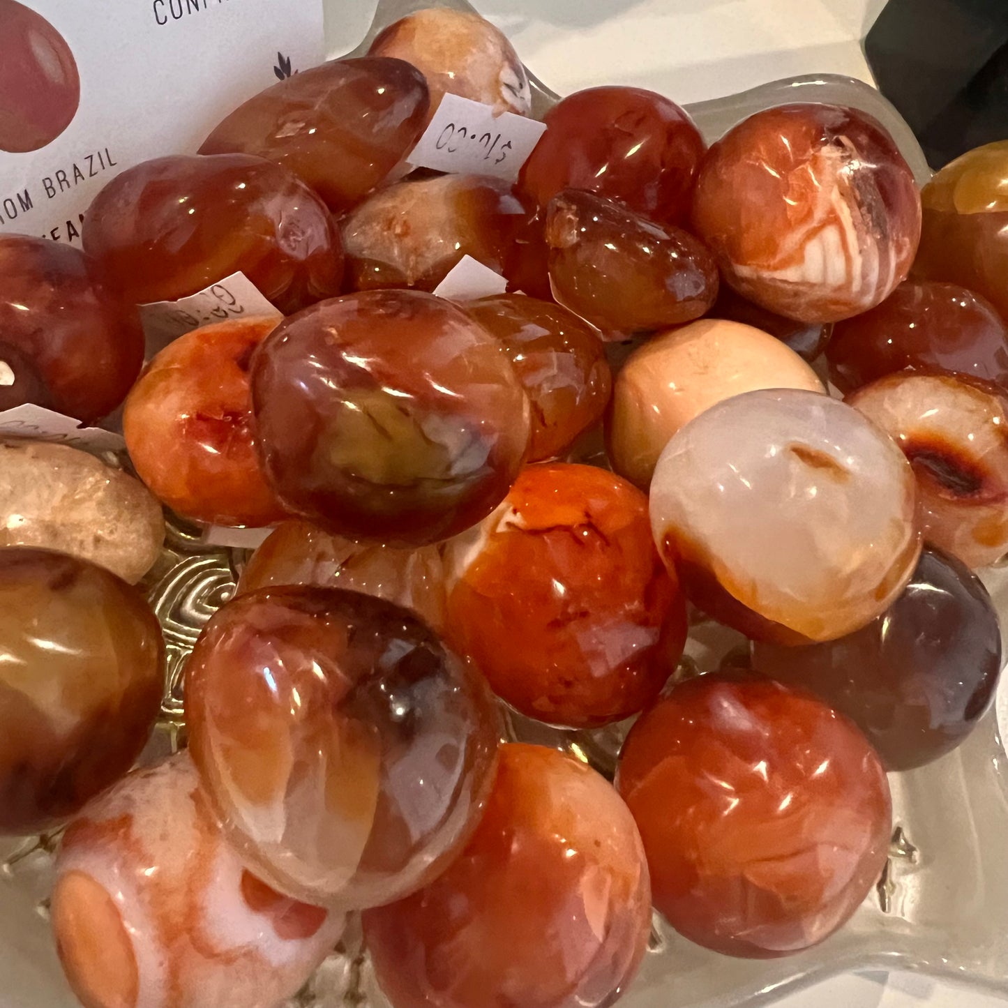 CARNELIAN TUMBLED PLUM