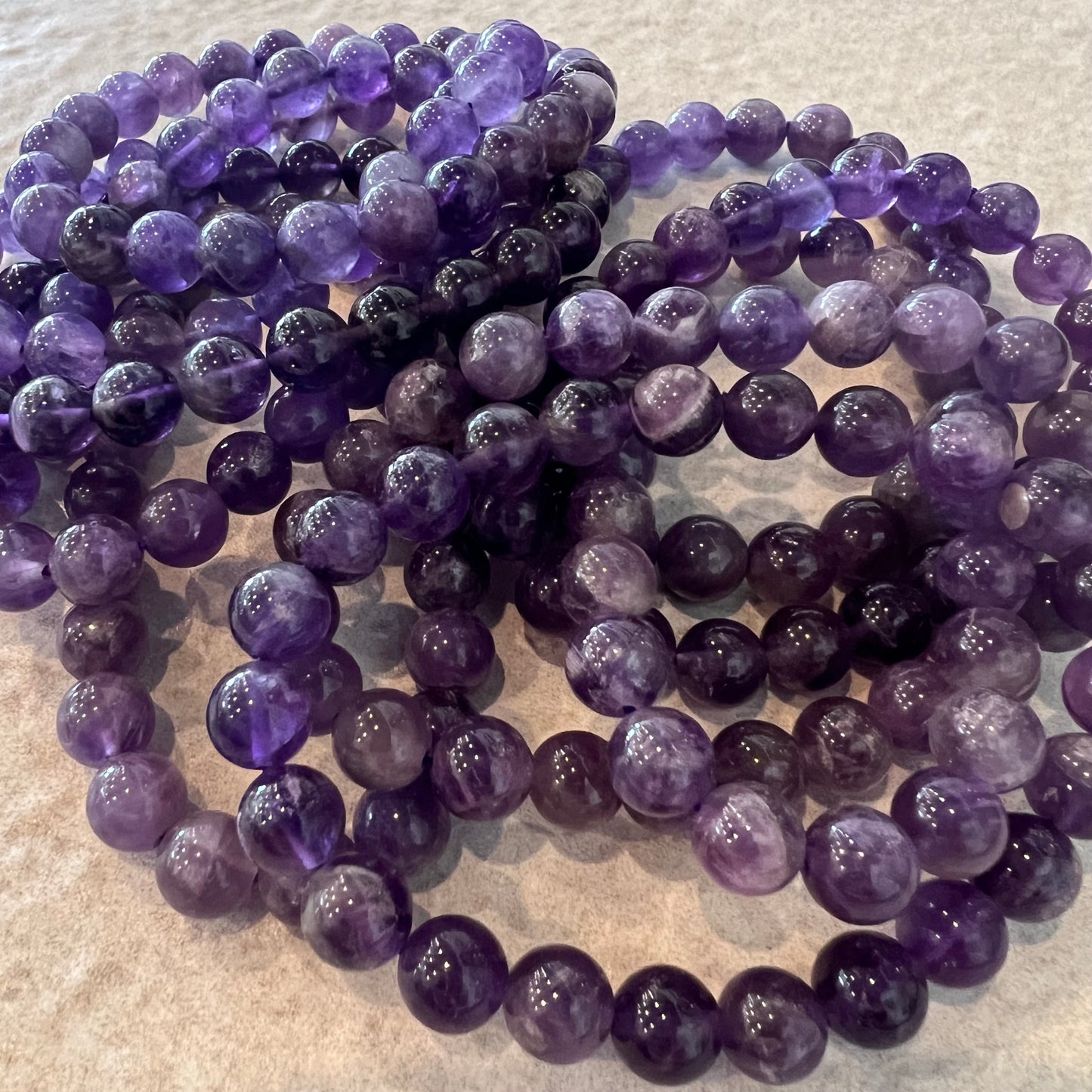 AMETHYST BEAD BRACELET