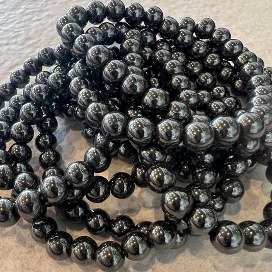 HEMATITE BEAD BRACELET