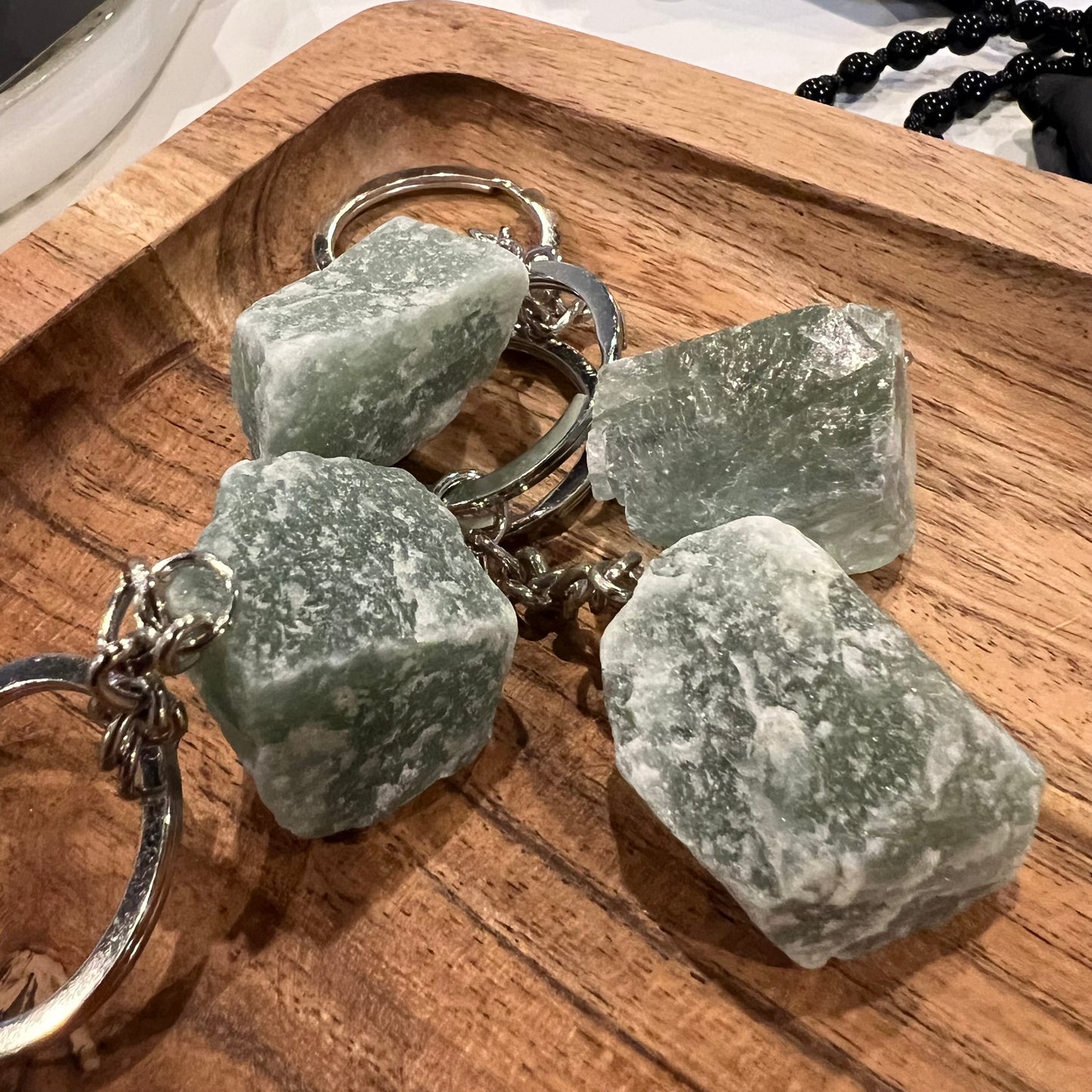 ROUGH STONE KEYCHAINS