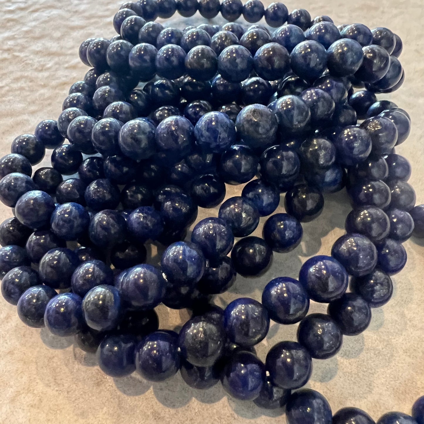 LAPIS LAZULI BEAD BRACELET