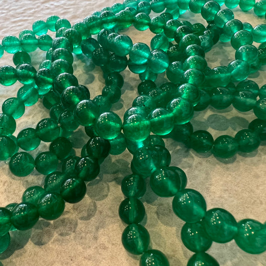 EMERALD QUARTZ BEAD BRACELET