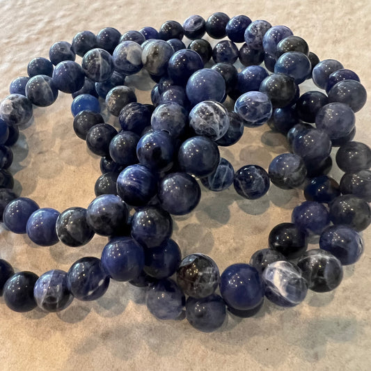 SODALITE BEAD BRACELET